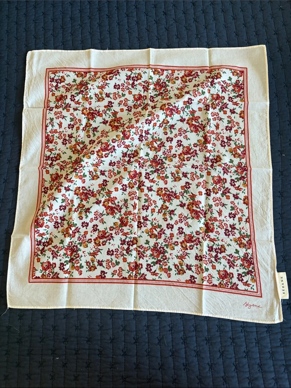 Sezane floral print scarf